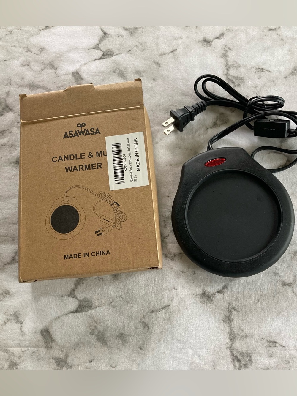 Black Candle & Mug Warmer - Electric Warming Plate